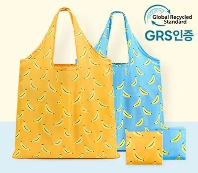 바나나 패턴장바구니