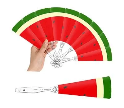 패션9쪽스마일 중 투명자루 부채