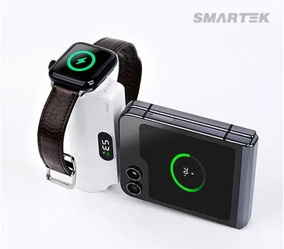 스마텍 일체형 보조배터리 5000mAh 워치충전가능