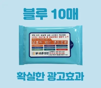 클린데이 스카이블루 물티슈 10매