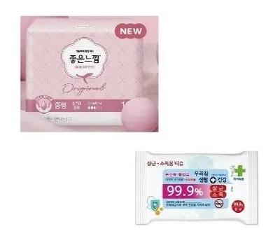 좋은느낌손소독물티슈 2종세트