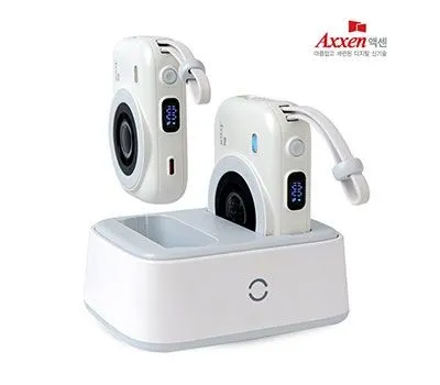 액센 PBS100 고속 충전 크래들 맥세이프 더블 일체형 보조배터리