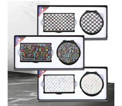 한글,한글나라,한글세상 자개 경량 명함케이스 손거울